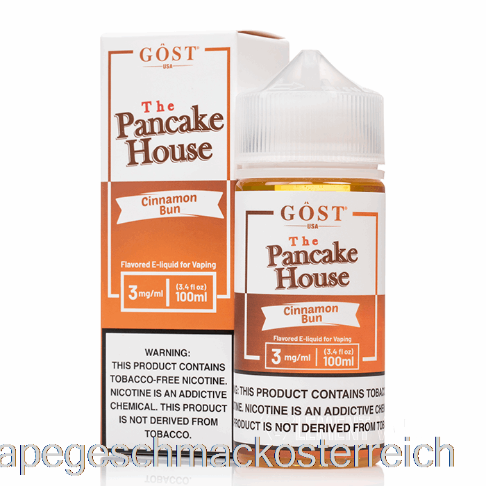 Zimtschnecke – The Pancake House – Gost Vapor – 100 Ml, 0 Mg Vape-Geschmack